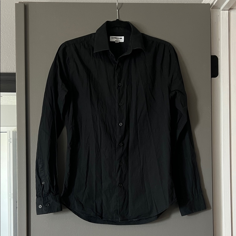 Express Men's Black Dress Shirt